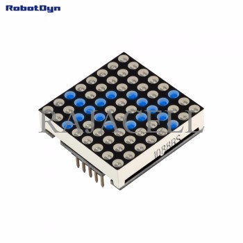 Mô Đun Matrix Led 8x8 Arduino 32x32mm Driver Max7219 Màu Xanh Dương