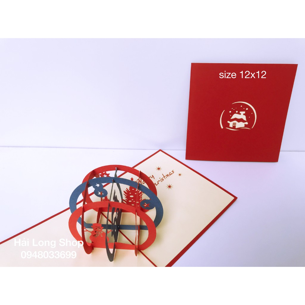 Quả Cầu Giáng Sinh - Noel - Thiệp 3D | BigBuy360 - bigbuy360.vn