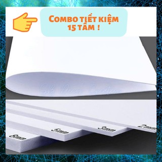 (COMBO TIẾT KIỆM 15 TẤM) Bìa mô hình Fomex (30x40cm)  Độ dày 2mm- 3mm / 5mm-8mm