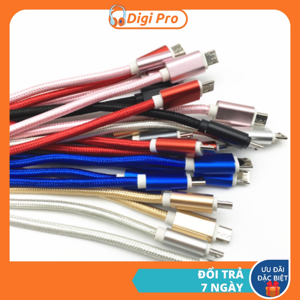 Cáp sạc ngắn sạc dự phòng Micro Usb dài 27cm cho các dòng điện thoại Android và các thiết bị khác