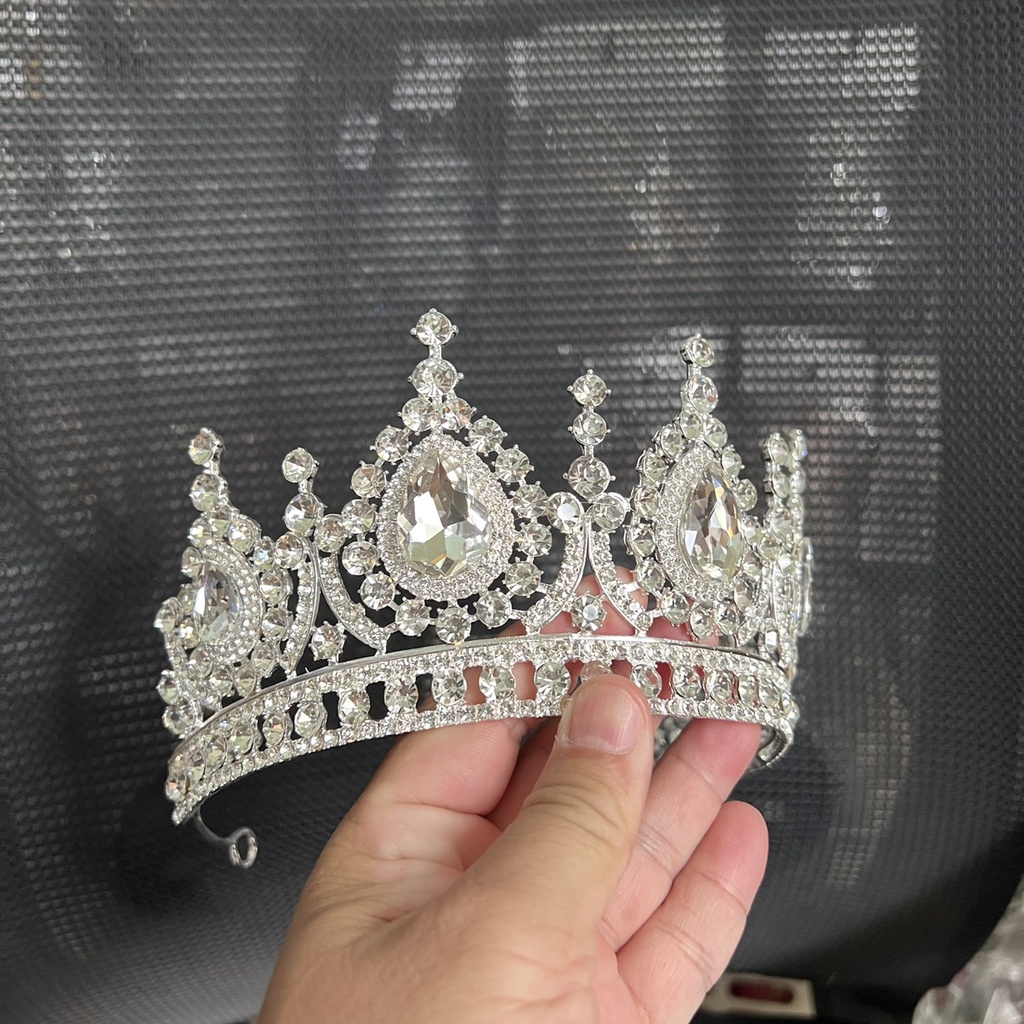 vương miện cô dâu dáng cao sang trọng
