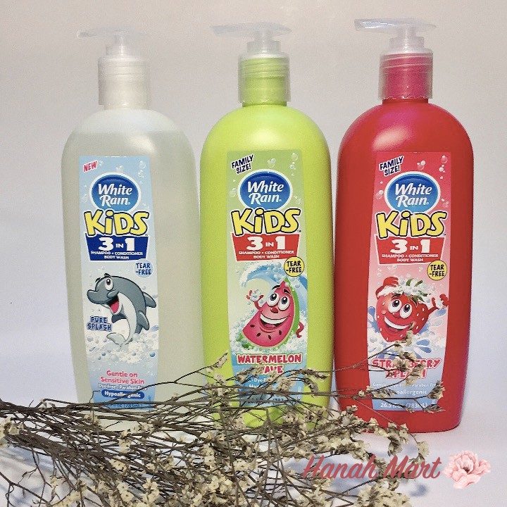 Sữa tắm trẻ em White Rain Kids 3in1 783ml của Mỹ