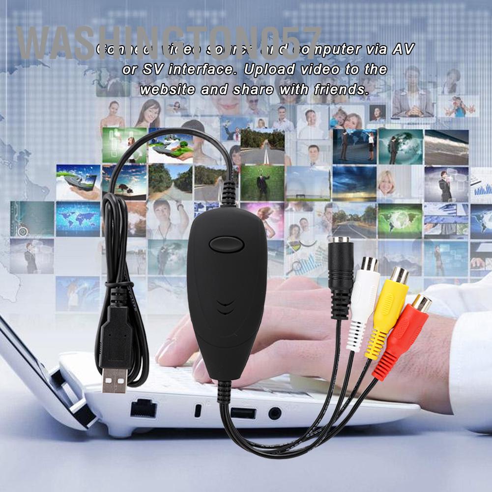 Washington057 USB2.0 Video Audio HD Card Captuer thu phát trực tiếp truyền hình với phần mềm chỉnh sửa video