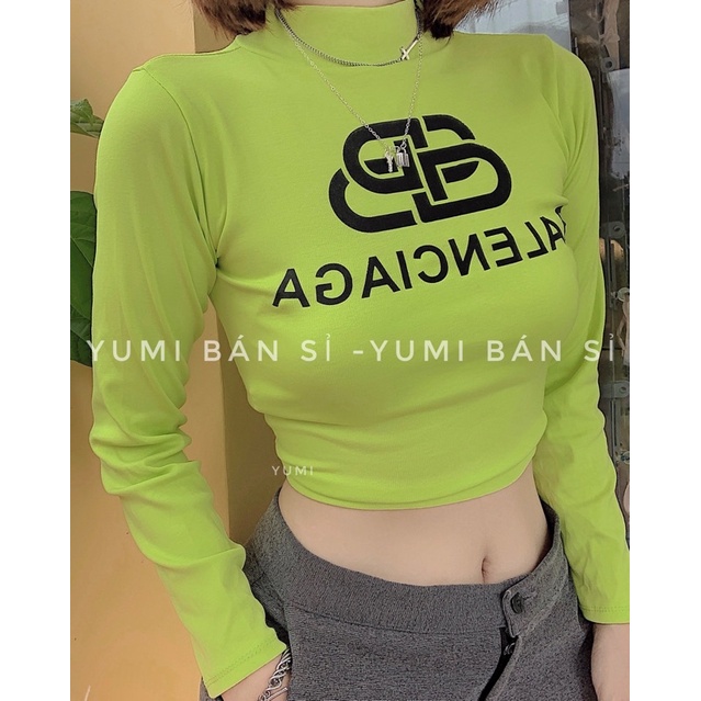 Áo Croptop Cổ Lọ Dài Tay Chất Thun Borzip Siêu Đẹp [Ảnh Thật] Áo Tay Dài Ôm Body Năng Động alohashop91ong tho