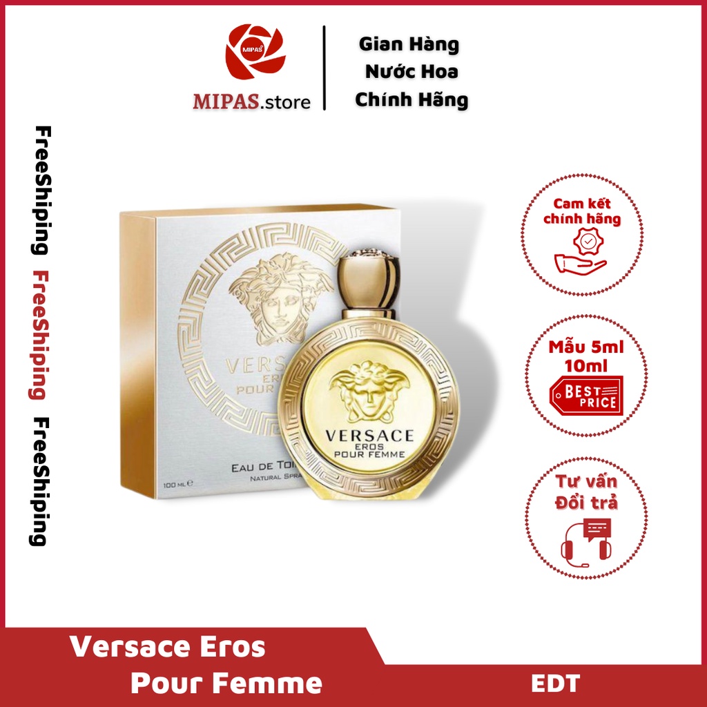 Nước hoa nữ Versace Eros Pour Femme mẫu 5ml _ 10ml