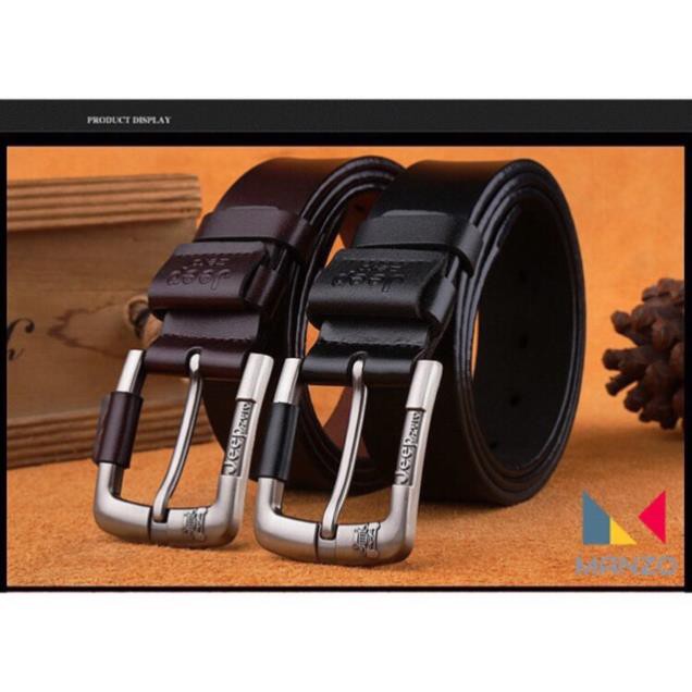 Dây nịt- Thắt lưng nam Jeep Zero da bò THẬT 100% BH 1 năm (Tăng đinh đục lỗ tiện lợi) Xịn 👙