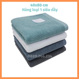 Khăn tắm xuất dư Hàn Quốc cỡ trung 40x80 cm, khăn nhỡ 100% cotton thấm hút nước cực tốt không bai xù hay phai màu