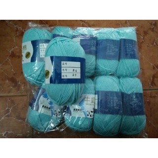 Set 10 cuộn len milk cotton mini trọng lượng 50g/1c