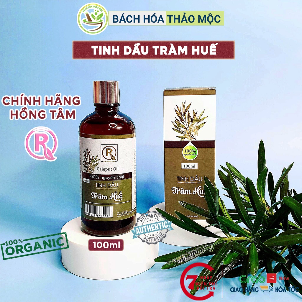 Tinh Dầu Tràm Huế Nguyên Chất 100ml Chính Hãng Hồng Tâm | Bách Hóa Thảo Mộc