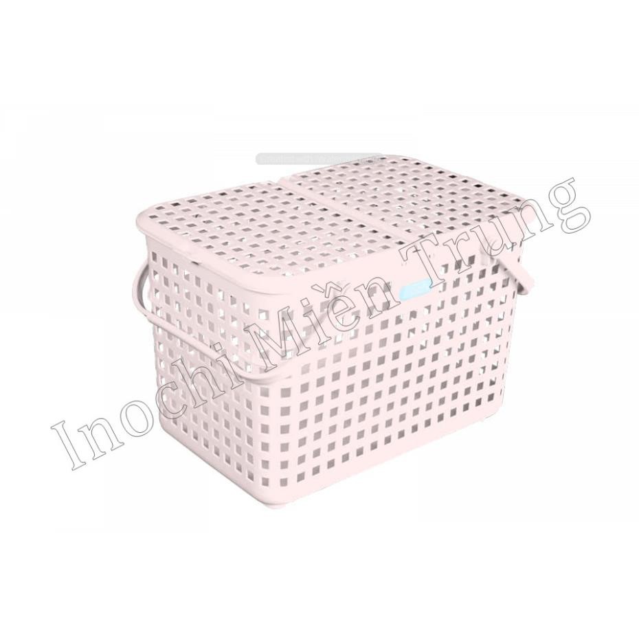 Giỏ đựng đồ đi sinh, làn đựng đồ đi sinh quai giữa có nắp và không nắp cao cấp Inochi