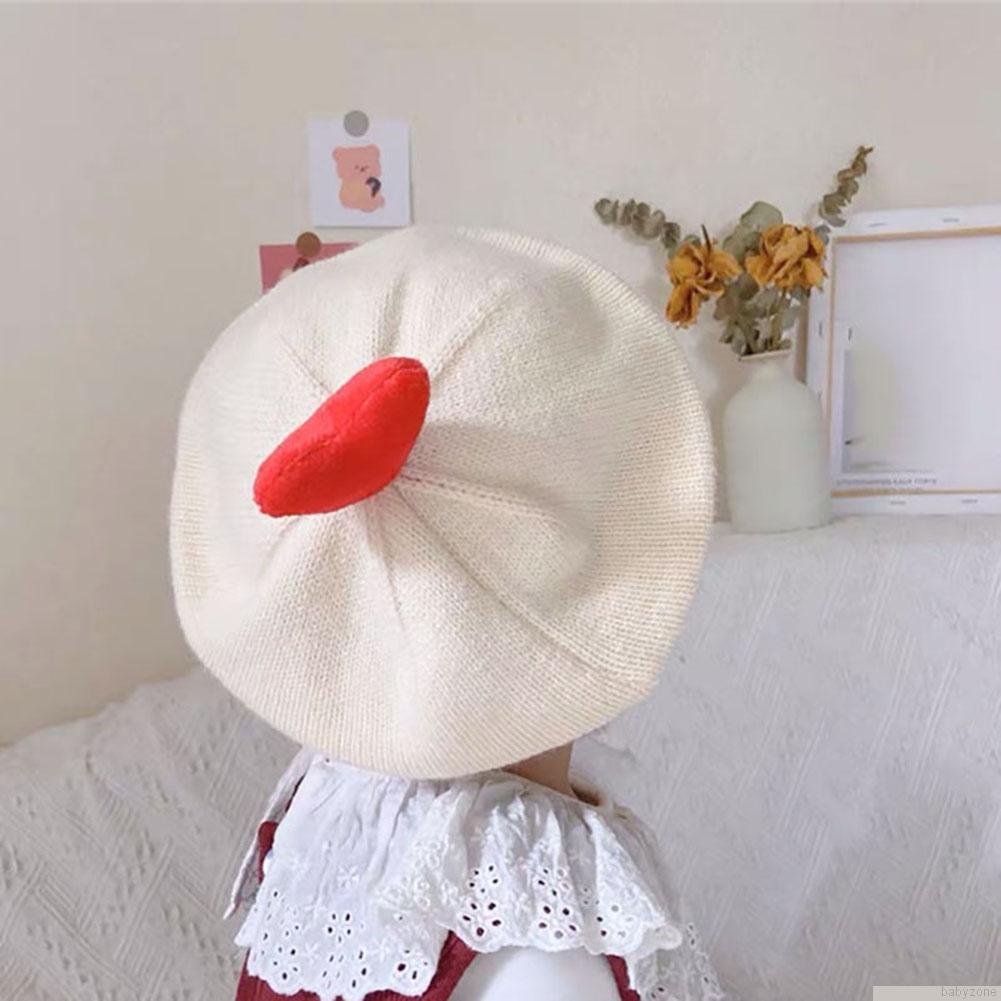 Mũ nồi đan len màu sắc trơn cho bé