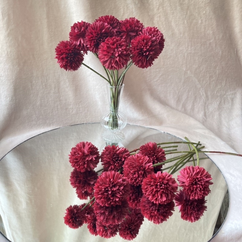 Hoa giả/Hoa lụa - Bông hoa Bồ công anh, Cúc PingPong decor trang trí nhà, cửa hàng, sự kiện phụ kiện cắm hoa, chụp ảnh..