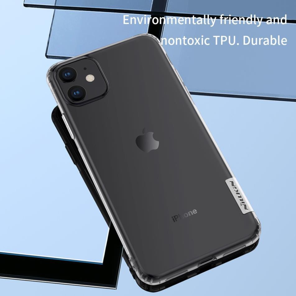 Ốp lưng dẻo cho iPhone 11 (6.1 inch) hiệu Nillkin mỏng 0.6mm, chống trầy xước - Hàng chính hãng