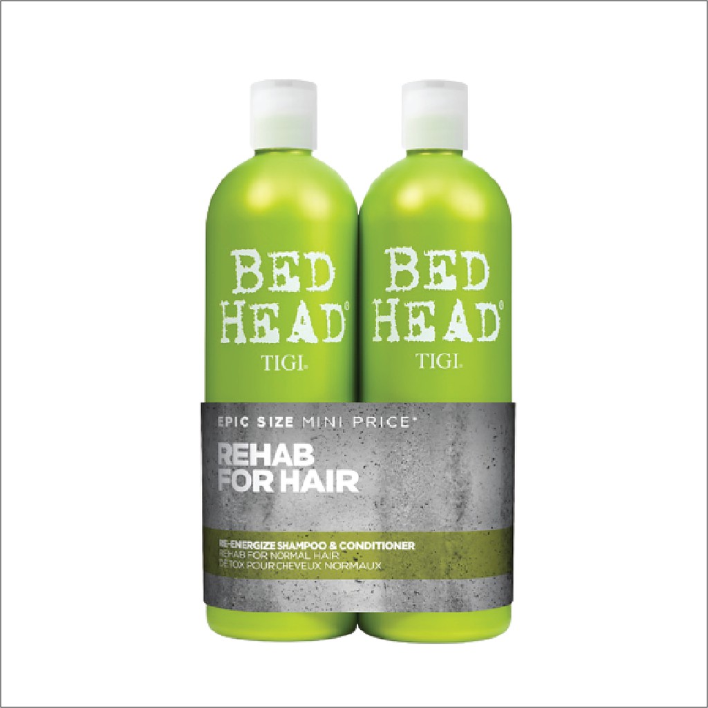 Cặp Dầu Gội Xả Phục Hồi Tóc Hư Tổn Tigi Bed Head Số 1 - Màu Xanh Lá [Anhshopk53]