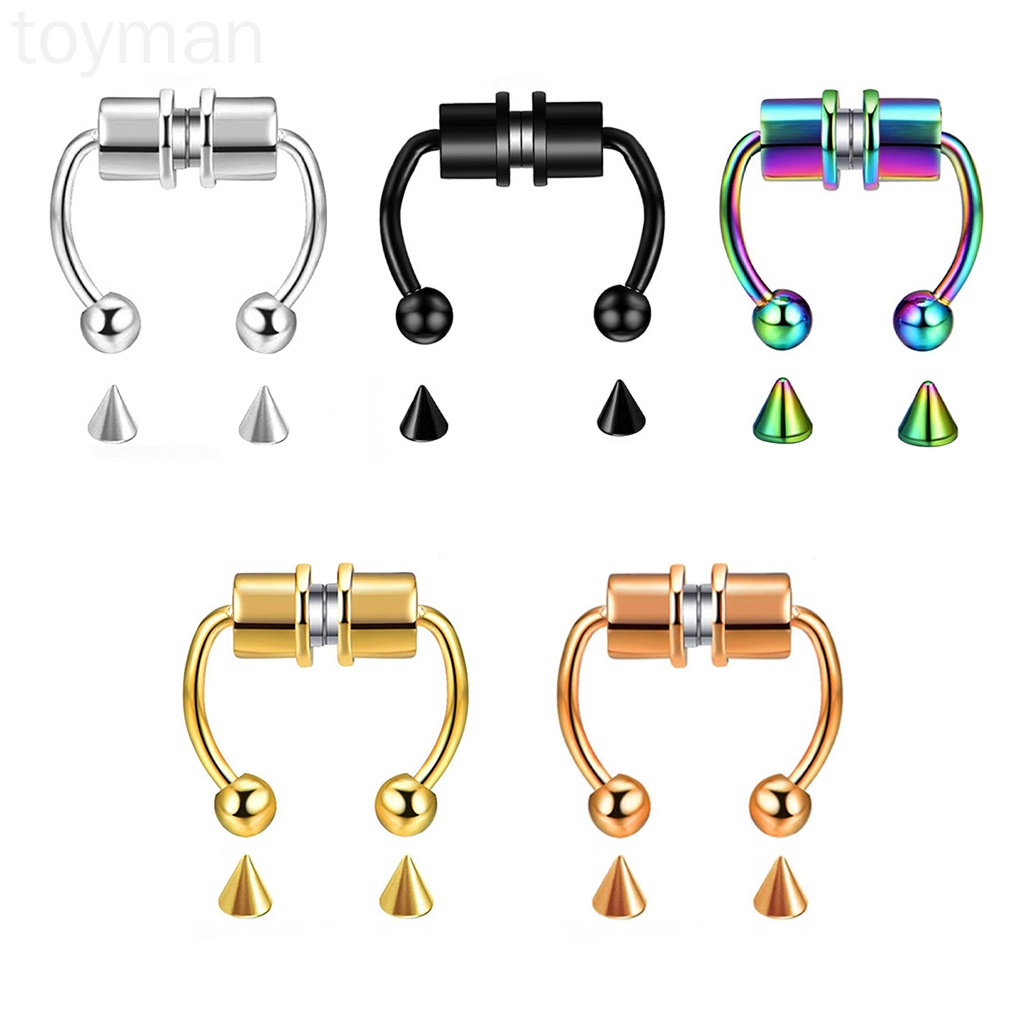 Khuyên Mũi Hình Móng Ngựa Bằng Thép Không Gỉ