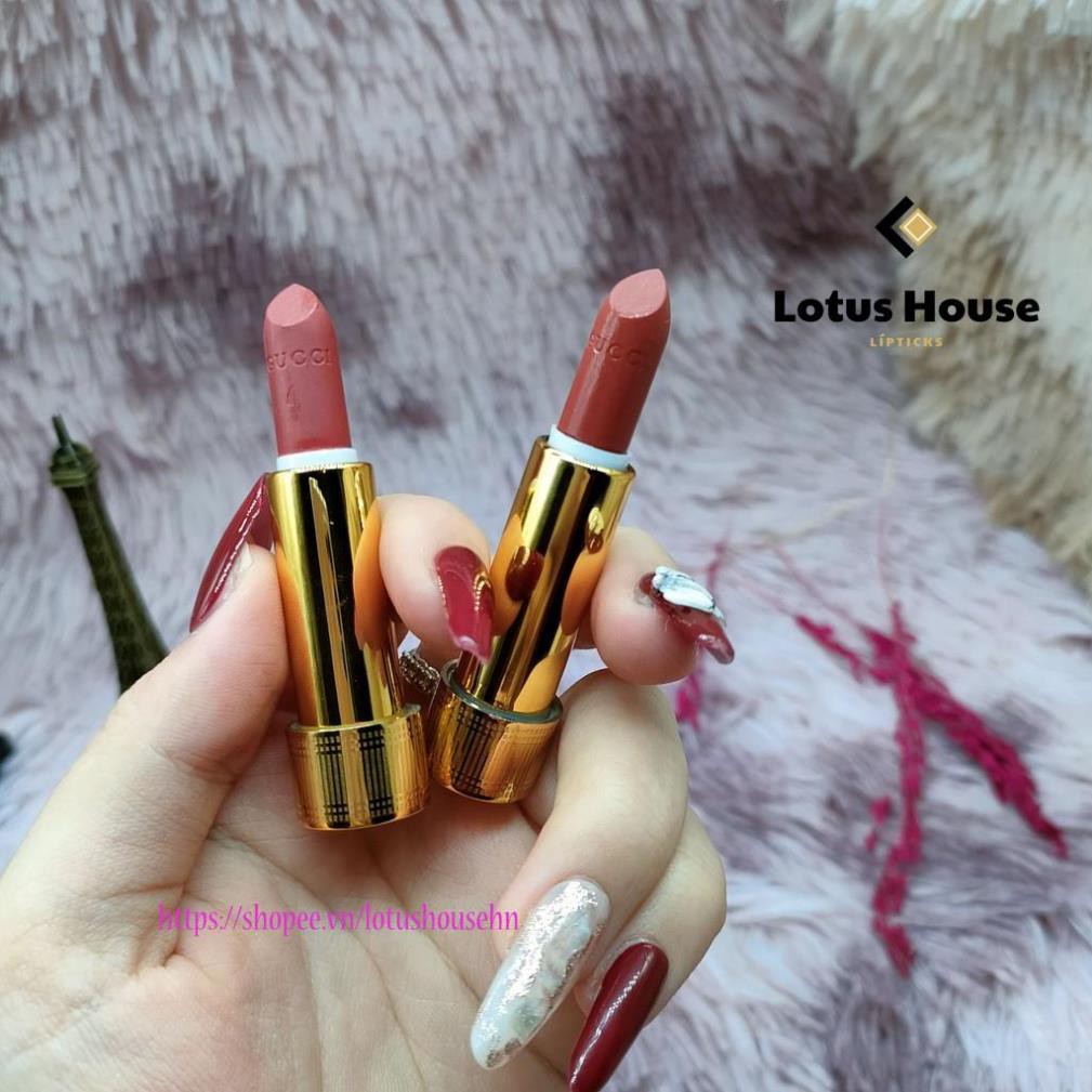 Son Gucci Rouge À Lèvres Satin Lipstick minisize 1.3g son lì pha dưỡng siêu mịn mượt | BigBuy360 - bigbuy360.vn