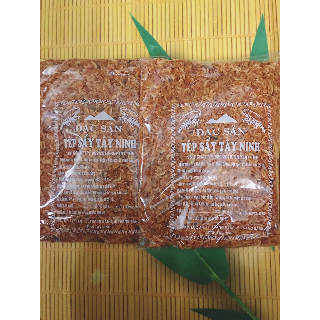 Q10 - Tép Sấy (Ruốc Sấy) Tẩm Gia Vị Tây Ninh Làm Bánh Tráng Trộn 500g