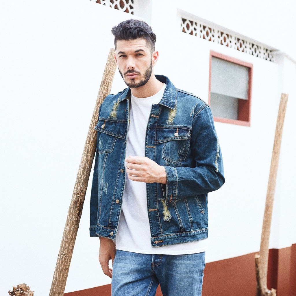 Áo Khoác Denim Màu Sắc Thời Trang Cho Nam Nữ Size M Xxl I990l