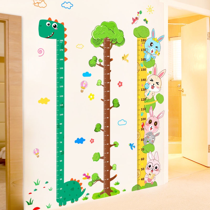 Miếng Dán Tường Đo Chiều Cao / Chiều Cao Cho Bé Hình Hoạt Hình Dễ Thương dán decor phòng