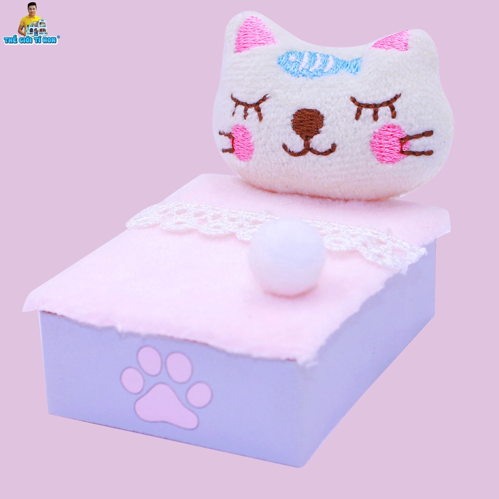 Mô Hình Nhà Gỗ - Thế Giới Tí Hon - Phòng Miu Miu Cute 2