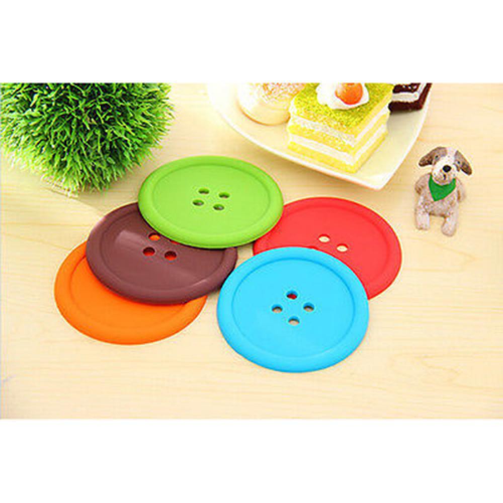 Đế lót ly chất liệu silicone - giao màu ngẫu nhiên