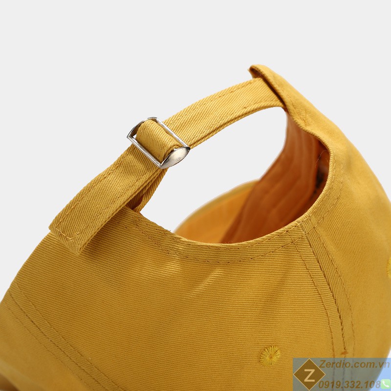 Mũ lưỡi trai hoa cúc đẹp cho nam và nữ, chất liệu cotton thoáng mát