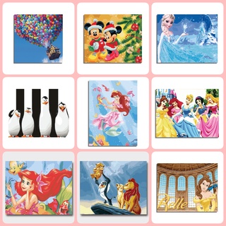 Bộ Tranh Sơn Dầu 40x50cm Tự Làm Họa Tiết Hoạt Hình Fairy Tale
