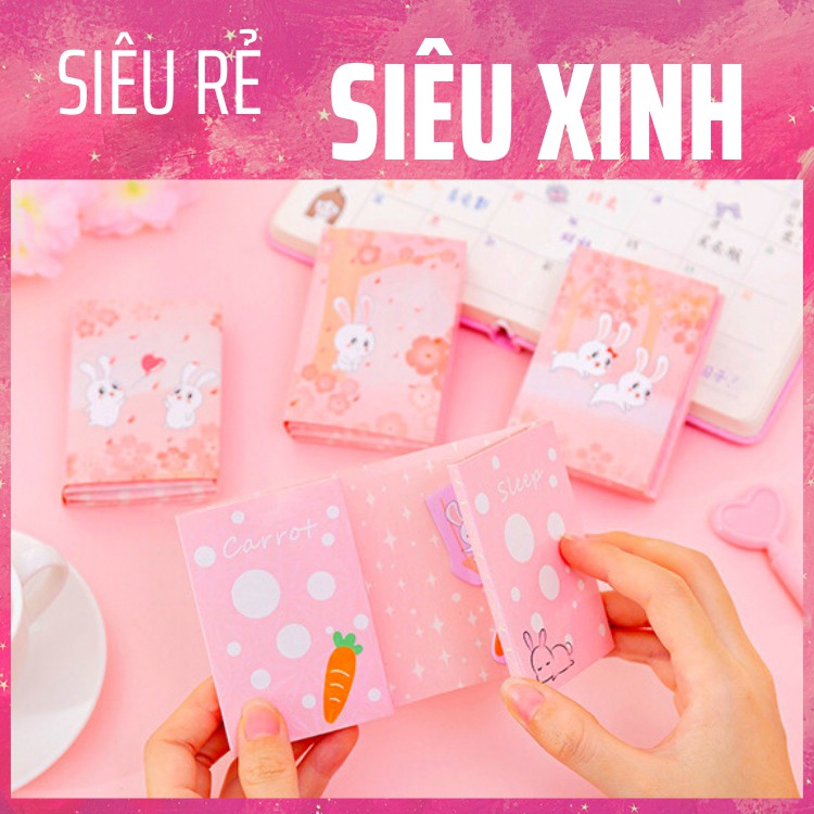 Set 240 tờ giấy nhớ - giấy ghi chú ra Rabbit siêu đáng yêu