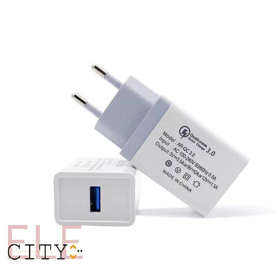 111ele} USB Quick Charger Mobile Phone Charger Adapter Single Port Travel Charger