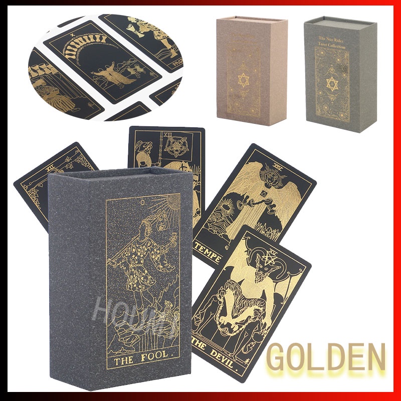 Bộ Bài Tarot Thiết Kế Màu Vàng Độc Đáo Cao Cấp