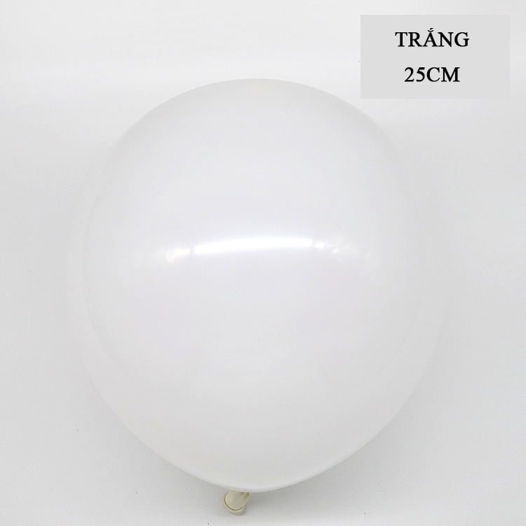 100 quả Bóng bay sinh nhật trang trí size 25cm, bong bóng trang trí sinh nhật 10inch 25cm