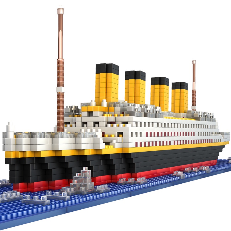Bộ Đồ Chơi Xếp Hình Mô Hình Tàu Titanic Gồm 1860 Mảnh Ghép