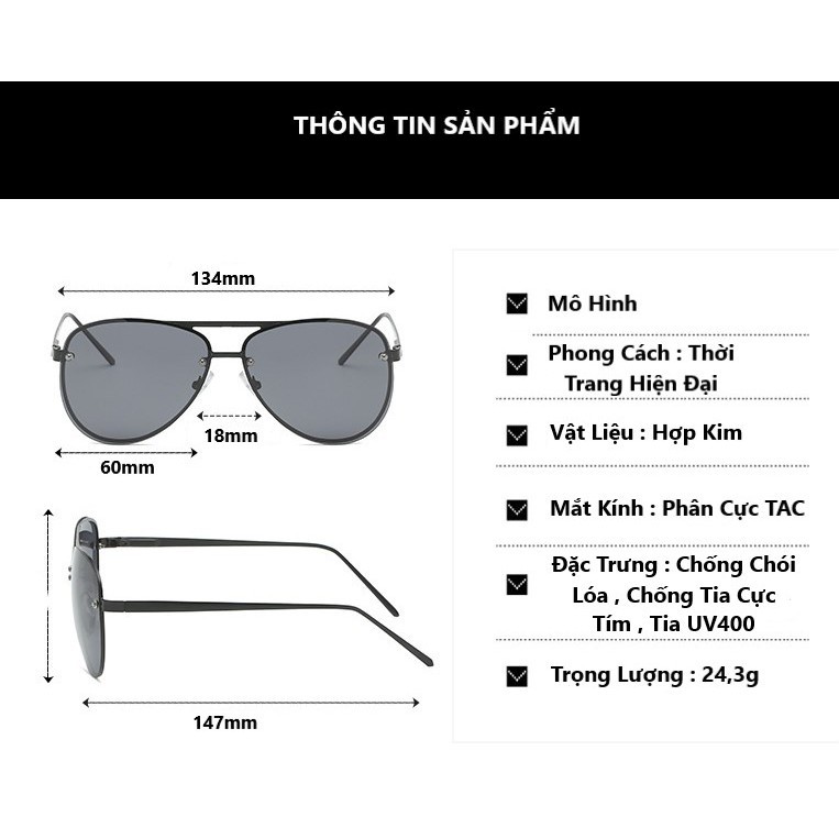 Kính Mát Thời Trang Unisex Phân Cực 2020 chống tia UV400 (Hàng Nhập Khẩu) | BigBuy360 - bigbuy360.vn
