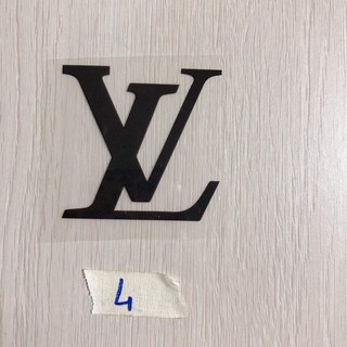 sticker hình ủi nhiệt logo Lv