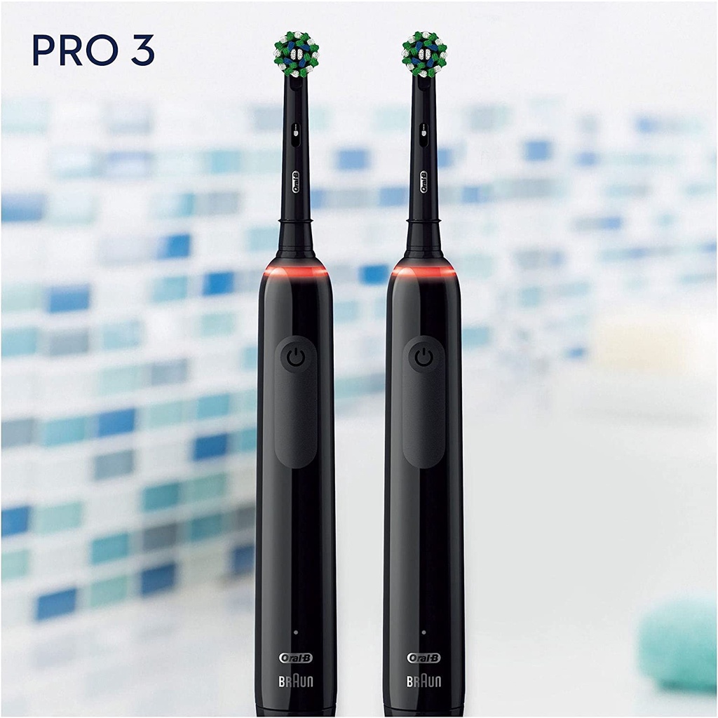 Set 02 bàn chải điện Oral-B Pro 3 3900 - Hàng chính hãng