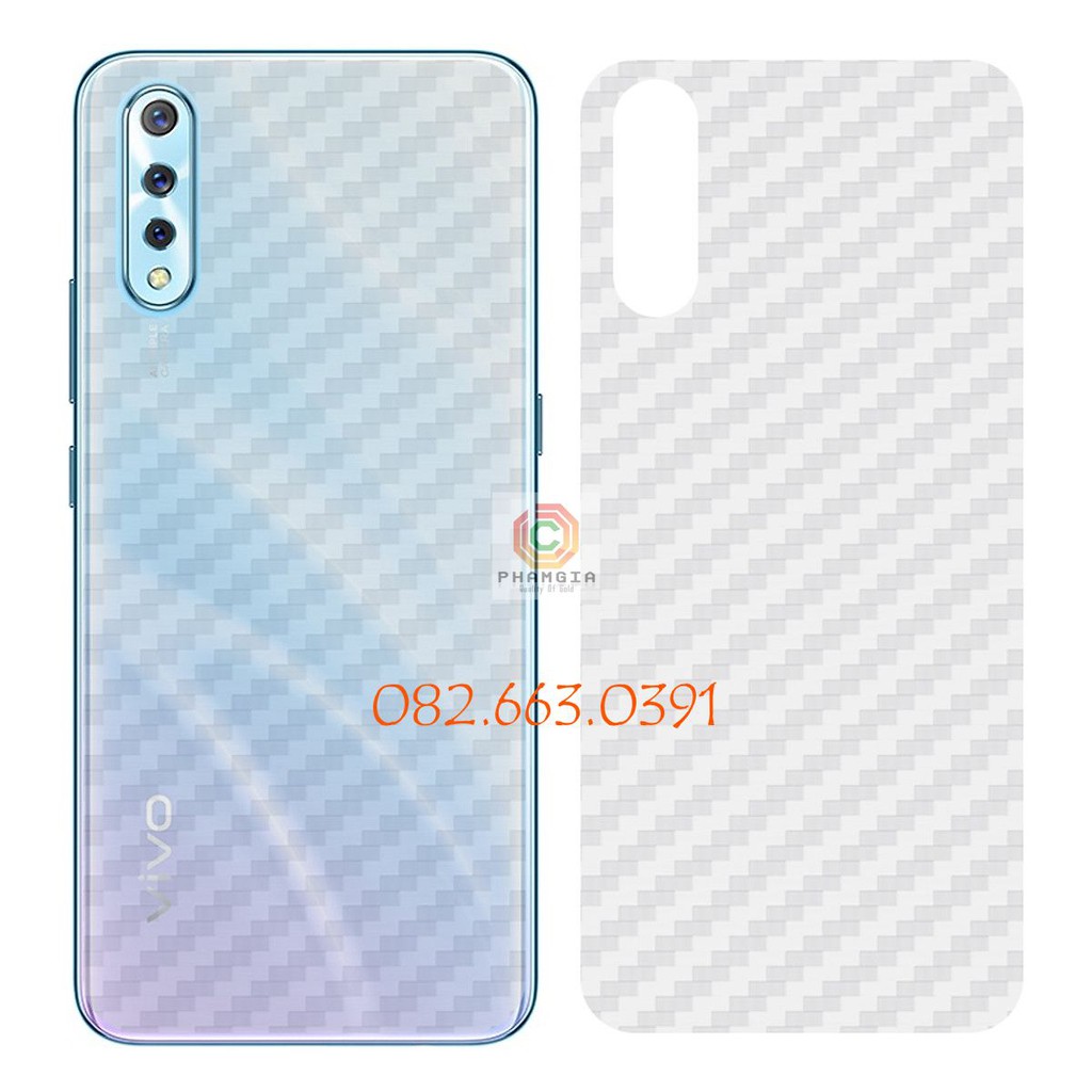 Miếng dán mặt lưng skin carbon Vivo S1/ S1 Pro/ V5 /V5 plus