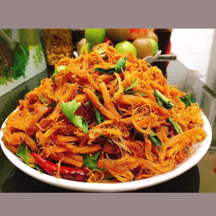 100g khô gà lá chanh [ĂN THỬ - LOẠI 1] ngon thượng hạng, vị đậm đà, khô gà Trung Nam Food | BigBuy360 - bigbuy360.vn