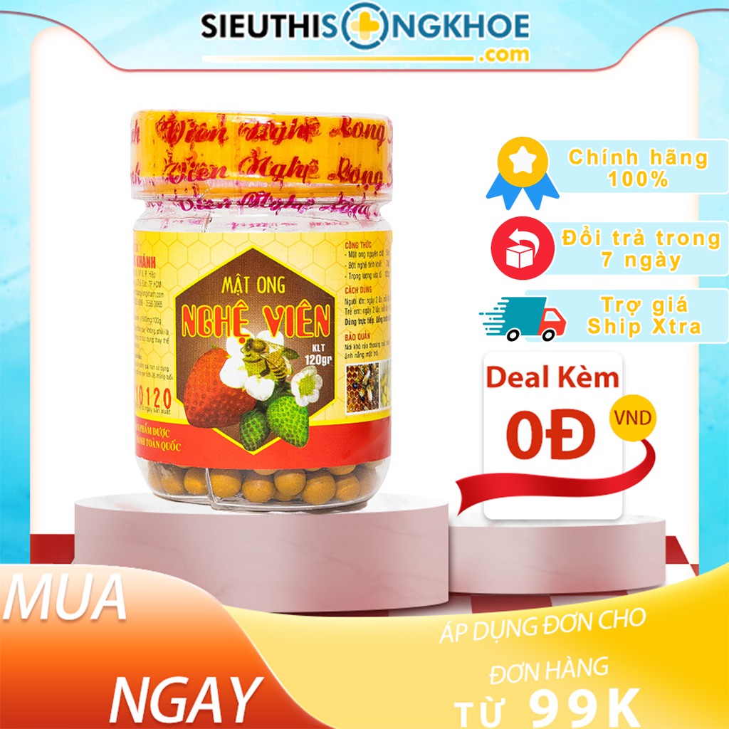 Mật Ong Nghệ Viên Long Khánh Nguyên Chất Vàng Chiết Xuất Thiên Nhiên 120G | An Toàn Chất Lượng Đảm Bảo Uy Tín