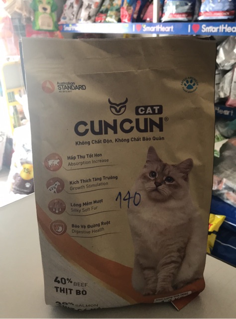 Thức ăn cho mèo mọi lứa tuổi Cun Cun gói 1,2kg