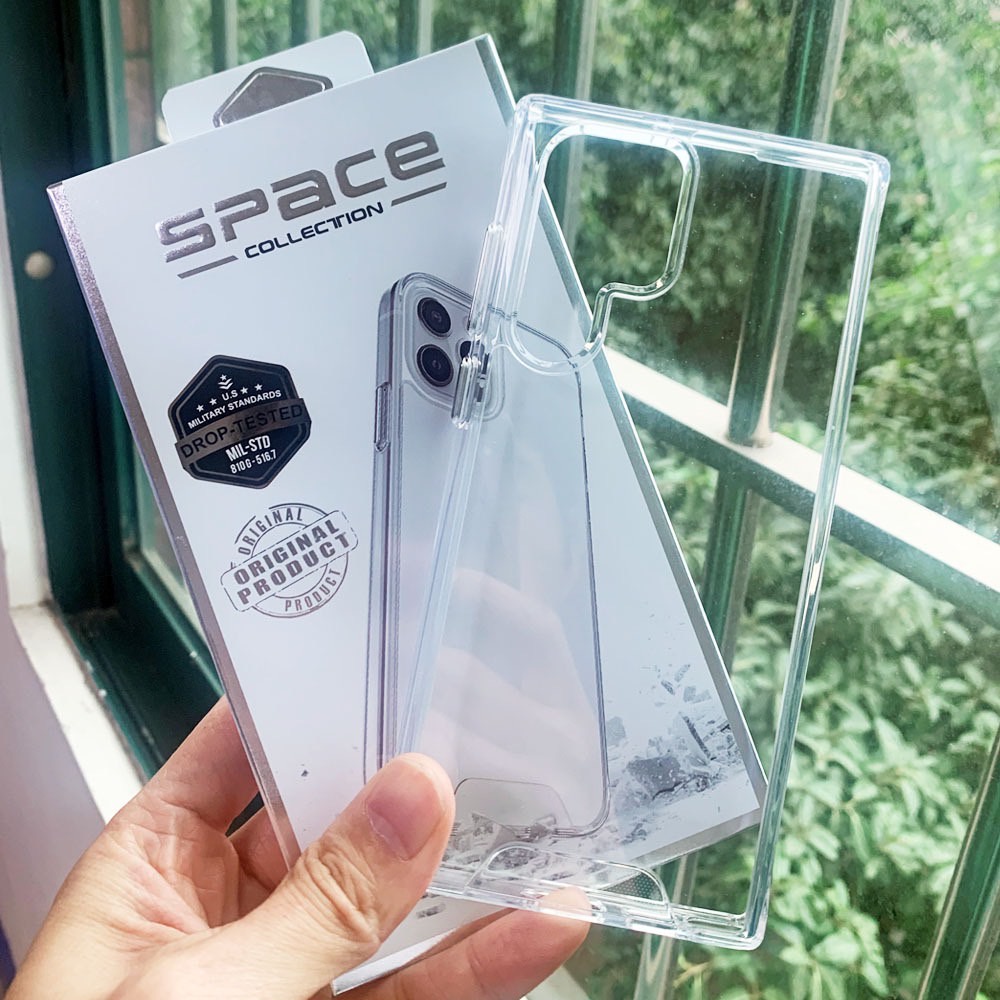 Ốp lưng trong suốt chống sốc SPACE cho Samsung Galaxy S22Ultra / S22plus / s22
