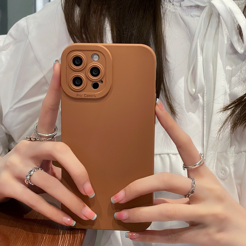 Ốp Điện Thoại Silicone Mềm Dạng Nhám Mẫu Mới 2022 Cho iphone 14 13 11 12 Pro Max XS X XR 7 8 Plus