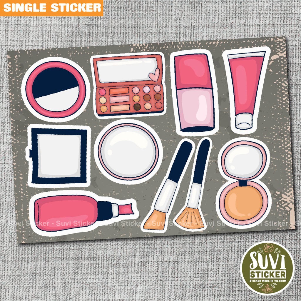 Single Sticker - Hình dán Girl chống nước sticker dán laptop, điện thoại, đàn guitar, mũ bảo hiểm, vali. SG20