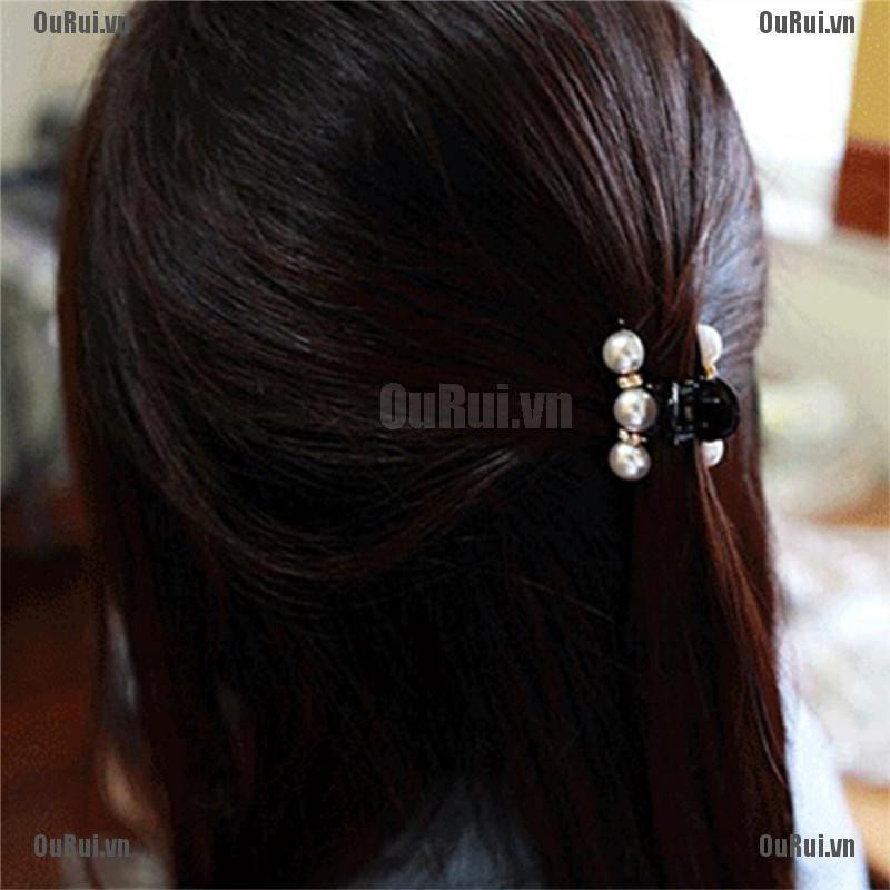 (FCC) Kẹp Tóc Giả Đính Ngọc Trai Phong Cách Hàn Quốc Cho Nữ