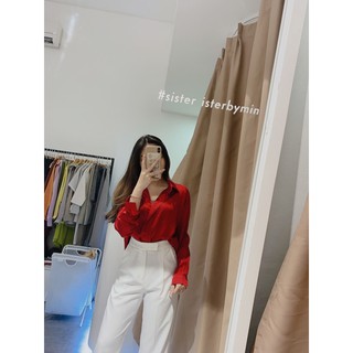 ÁO SƠ MI LỤA SATIN-SILK SHIRT