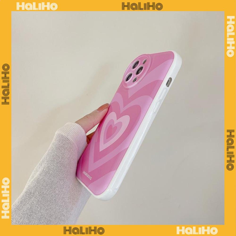 Ốp điện thoại silicon túi khí in trái tim hồng thích hợp cho iPhone 11 Pro Max 13 Pro Max 12 Pro Max 7Plus xr XS Max