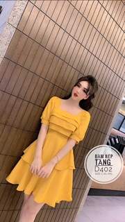 Đầm xếp tầng D402
