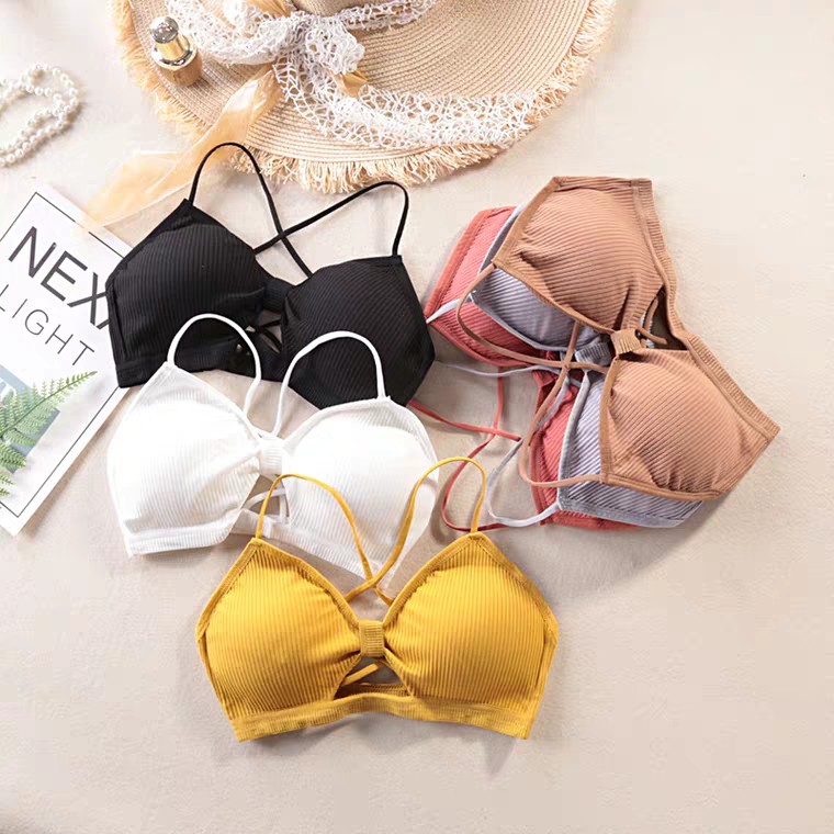 Áo Bra Nữ Len Tăm Thắt Nơ Siêu Hot [Hàng loại I]
