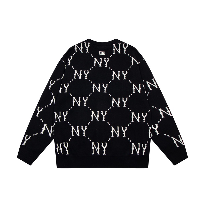 ❤❀  ❤ Mlb Áo Khoác Cardigan Tay Dài Cổ Chữ V Thêu Chữ Thời Trang