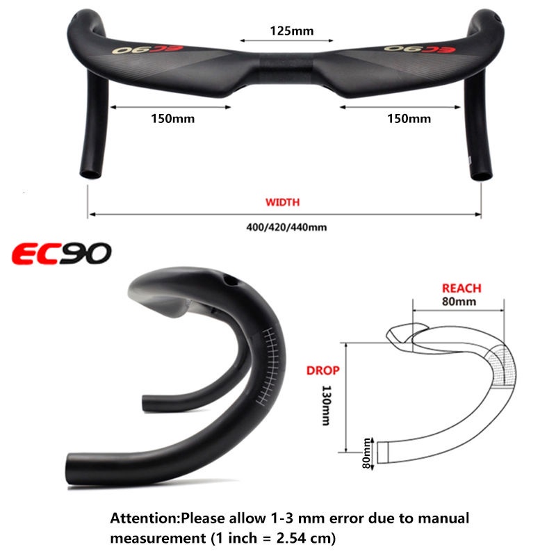 Thanh Tay Lái Xe Đạp Địa Hình Ec90 T800 Chất Liệu Sợi Carbon Cao Cấp