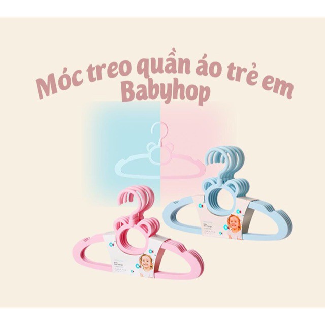 Set 5 móc treo quần áo cho bé xoay được 180 độ - Hàng chính hãng Babyhop